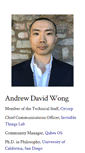 Mobile Screenshot of andrewdavidwong.com